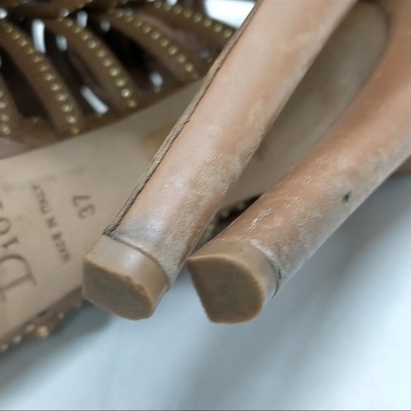 Christian Dior Sandals Women Browns Leather (calf) 2441320 - Picture 9 of 9